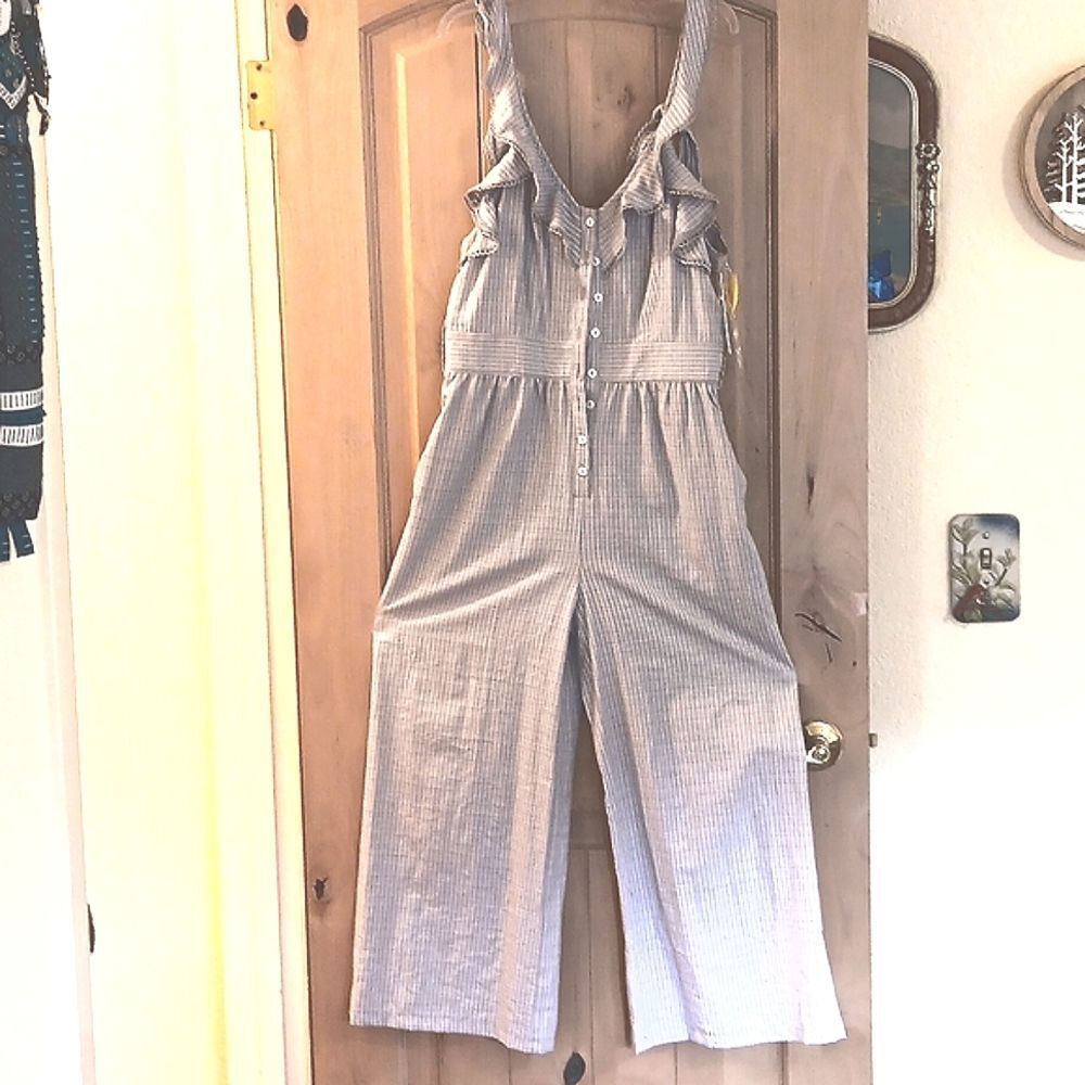 NWT Aura Ruffly Jumpsuit.  Coastal Cowgirl,  Soft Girl,  Akubi